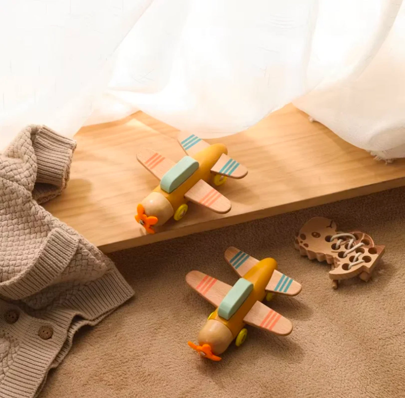 Montessori Wooden Small Airplane