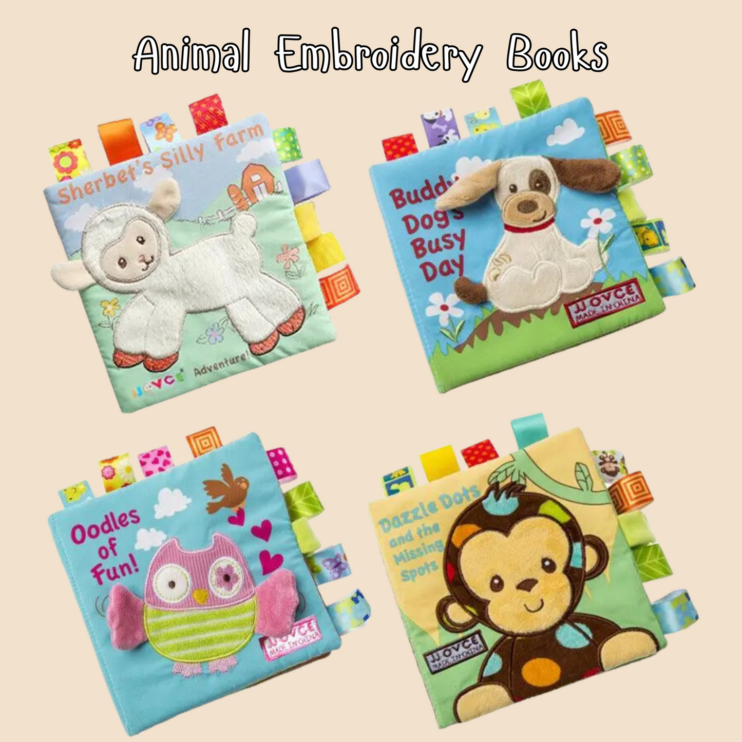 Montessori Animal Embroidery Books