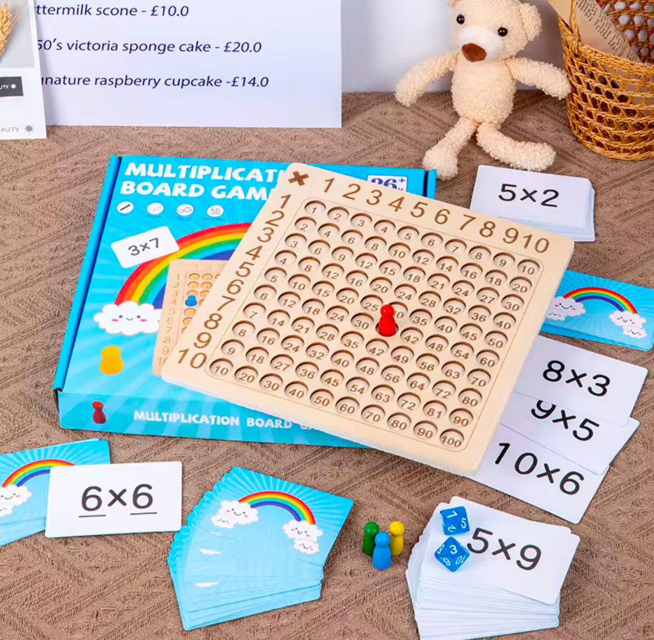 Montessori Multiplication Board Game