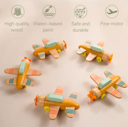 Montessori Wooden Small Airplane