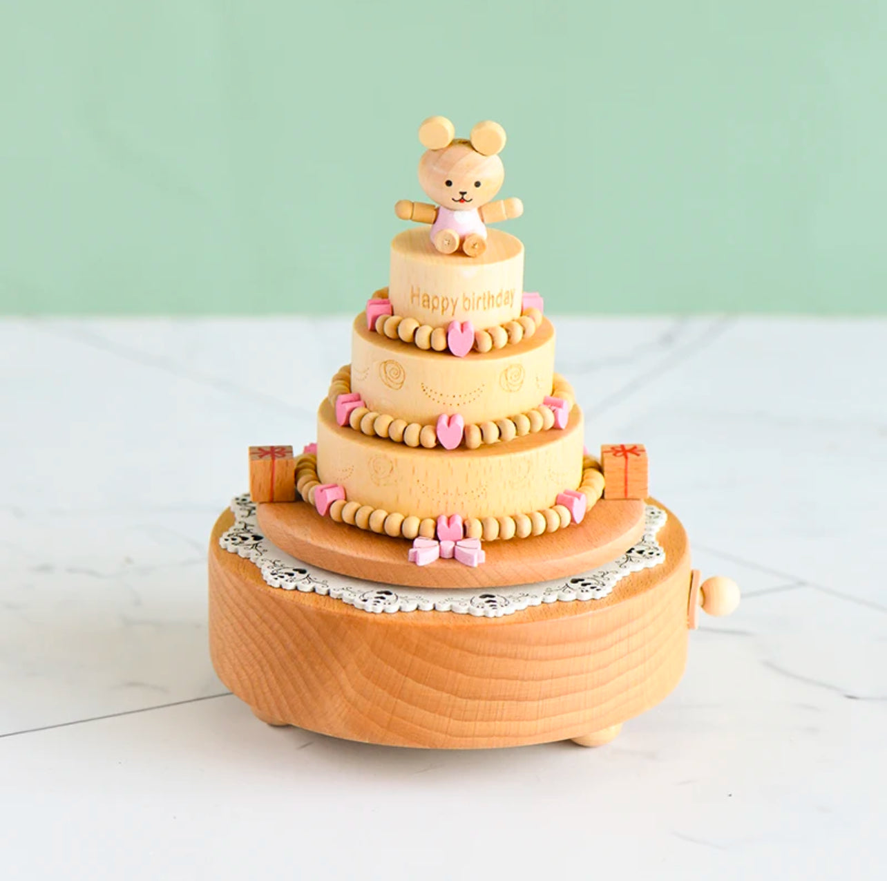 Wooden Birthday Music Box