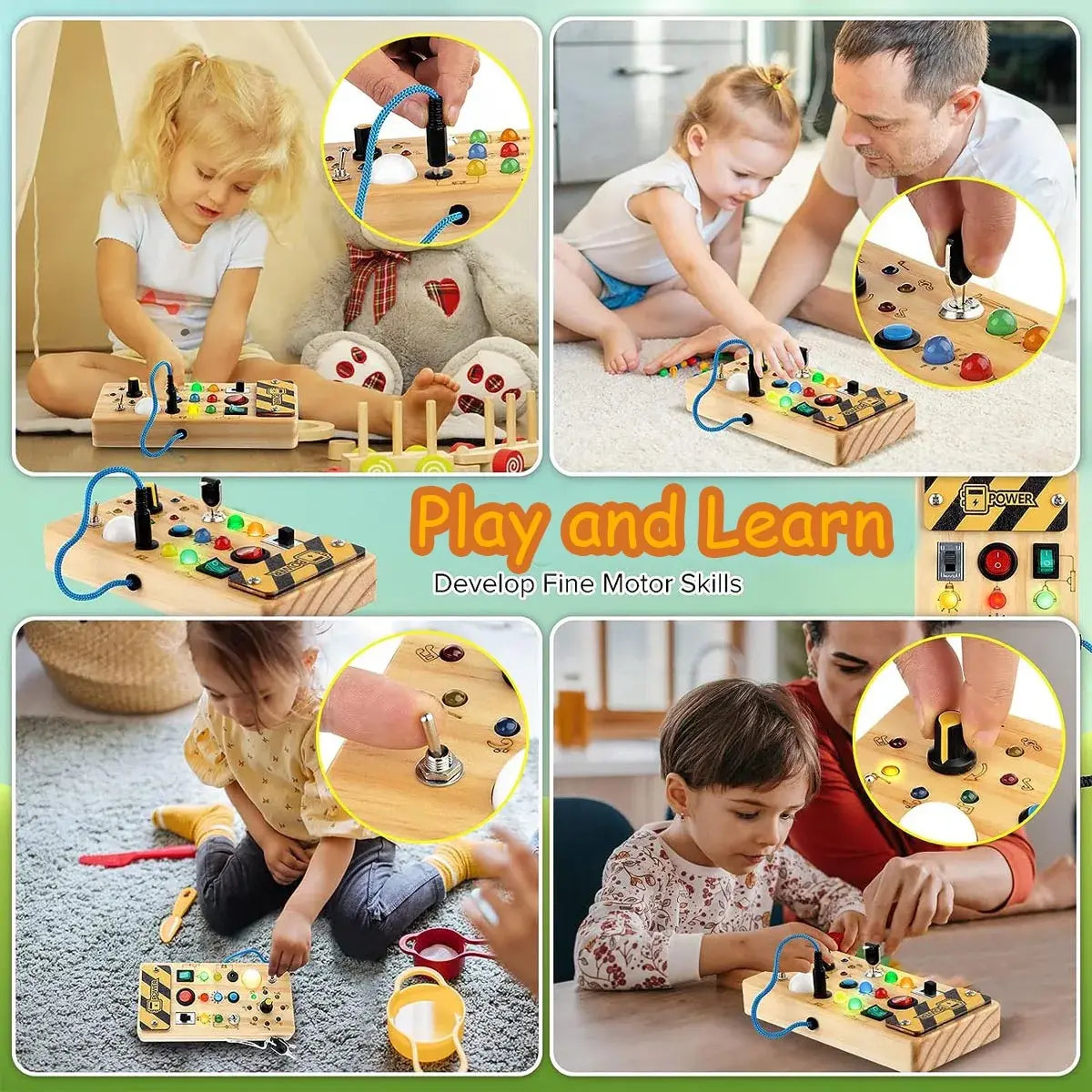 Montessori Busy Board Sensory Toy