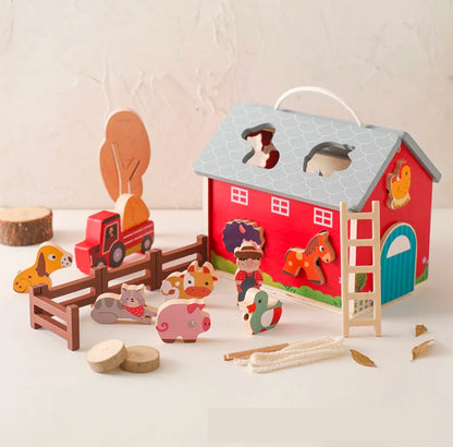 Montessori Big Farm Set