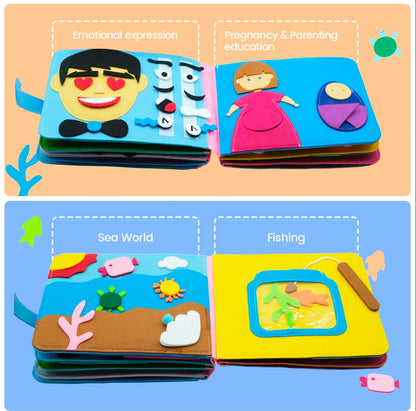 Montessori 3D Sensory Story Cloth Book