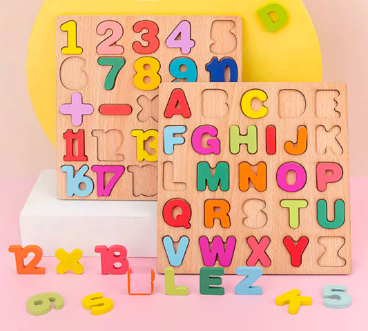 Montessori Alphabet and Number Building Blocks