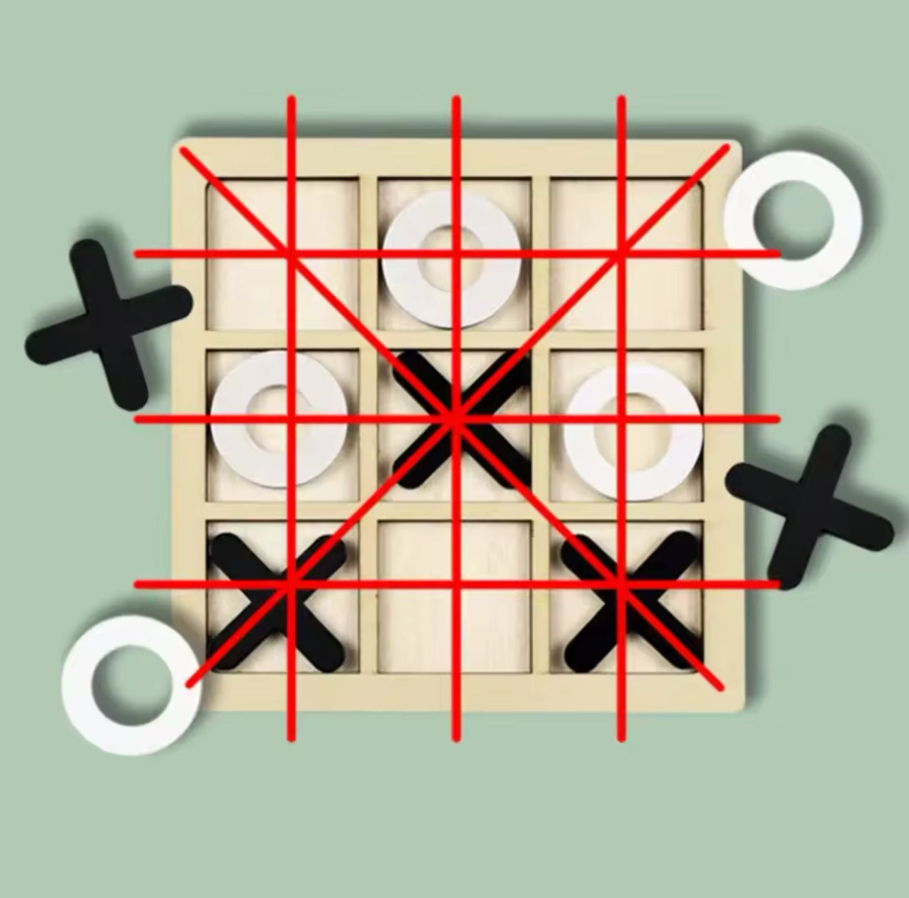 Montessori Tic-Tac-Toe Board Game