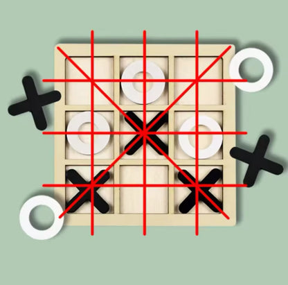 Montessori Tic-Tac-Toe Board Game