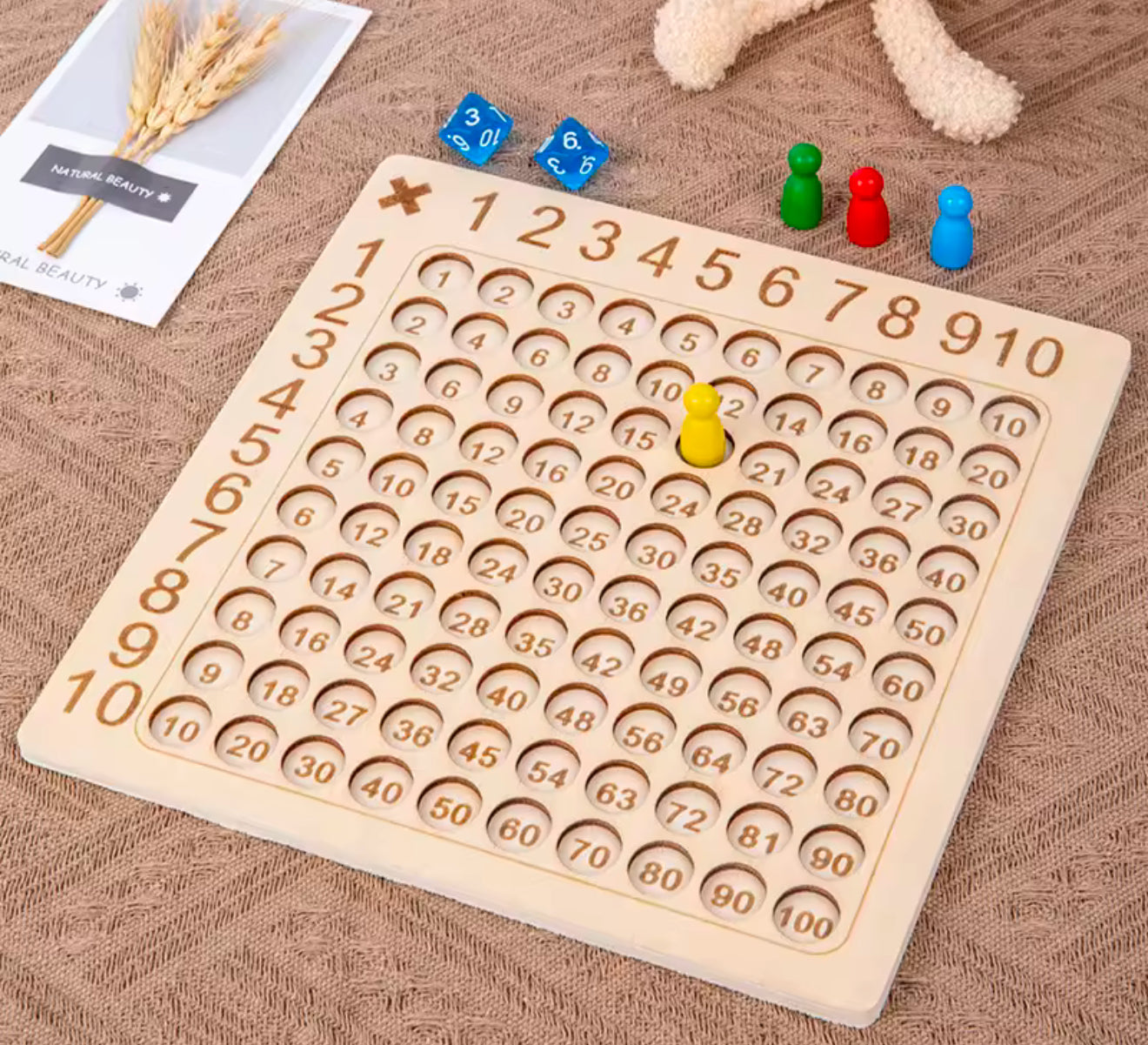 Montessori Multiplication Board Game