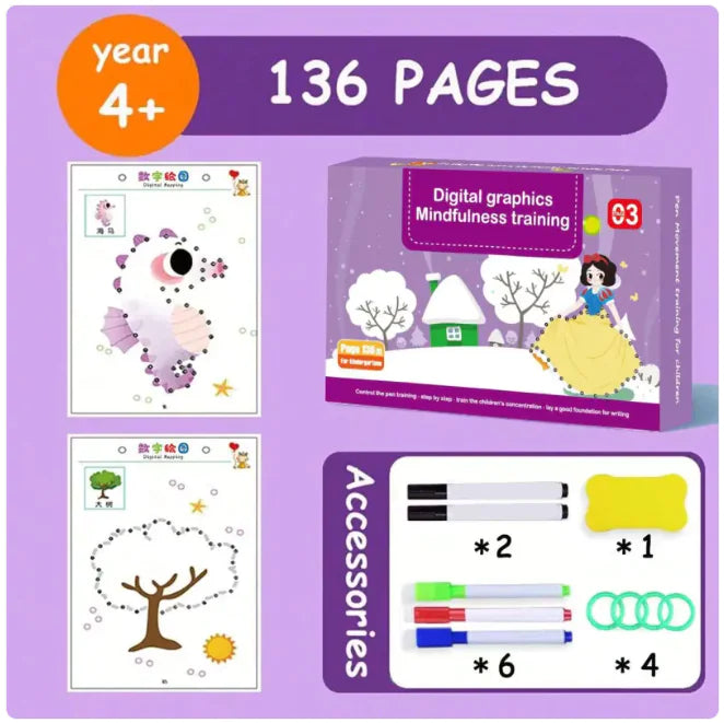 Montessori Kindergarten Erasable Practice Book