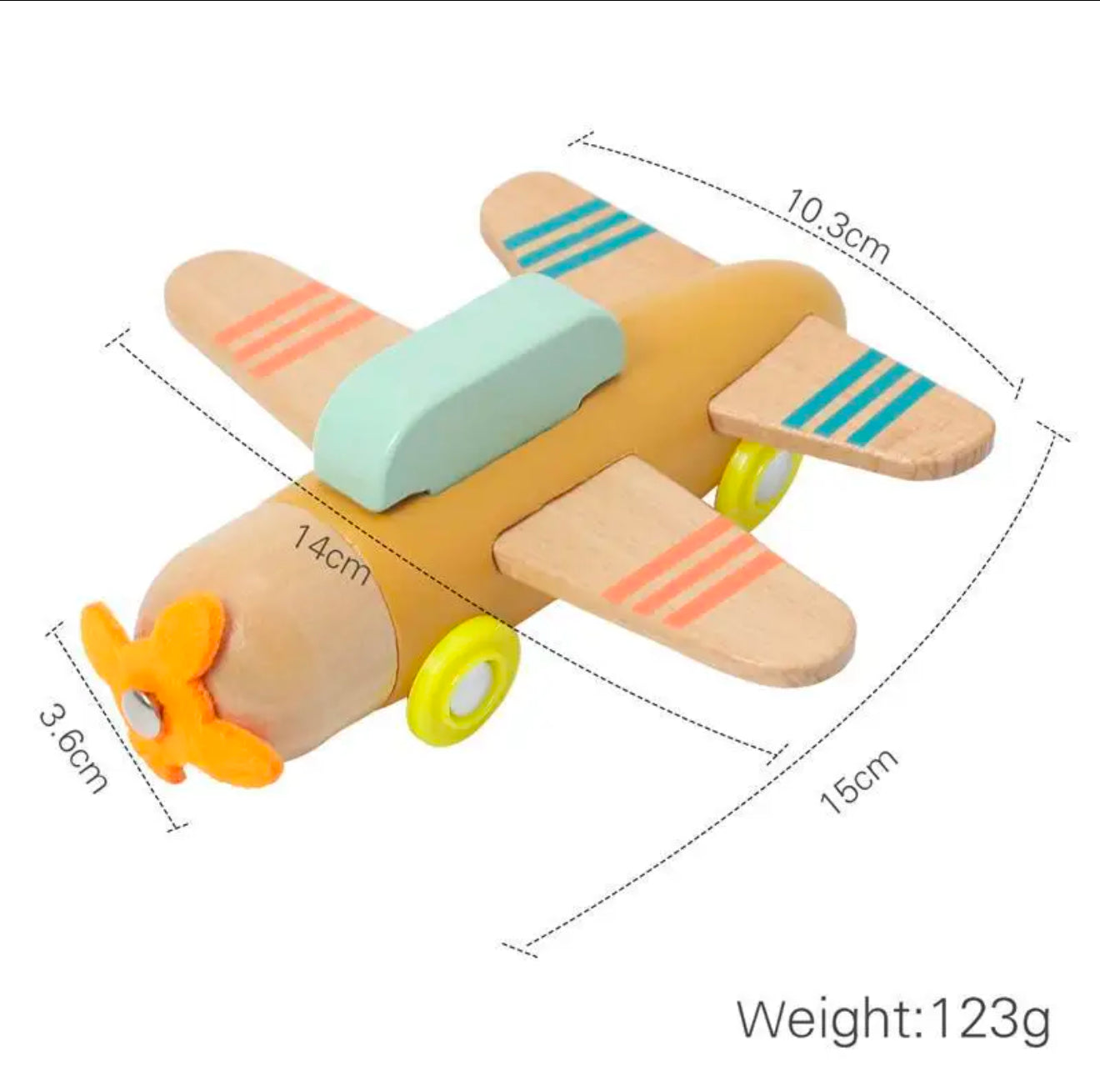 Montessori Wooden Small Airplane