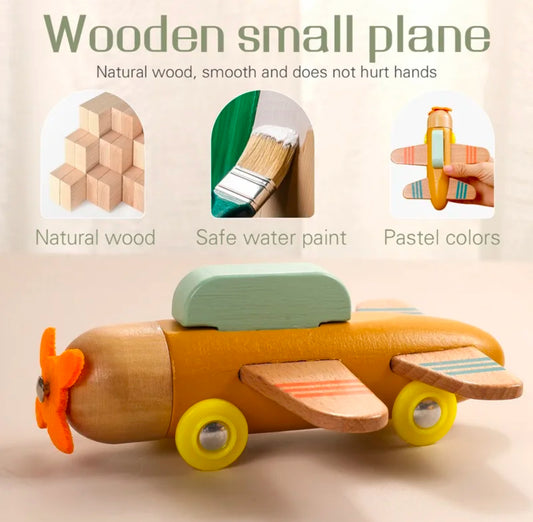 Montessori Wooden Small Airplane