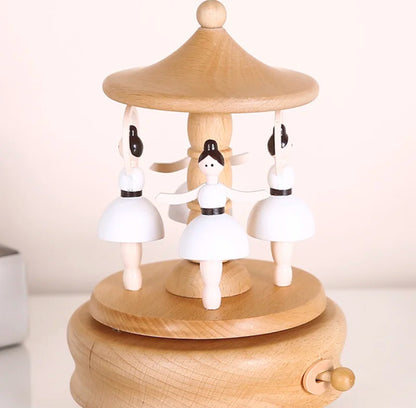 Wooden Ballerina Music Box