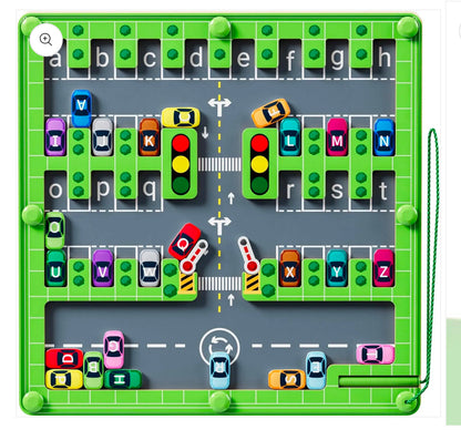 Montessori Vehicle Maze Board