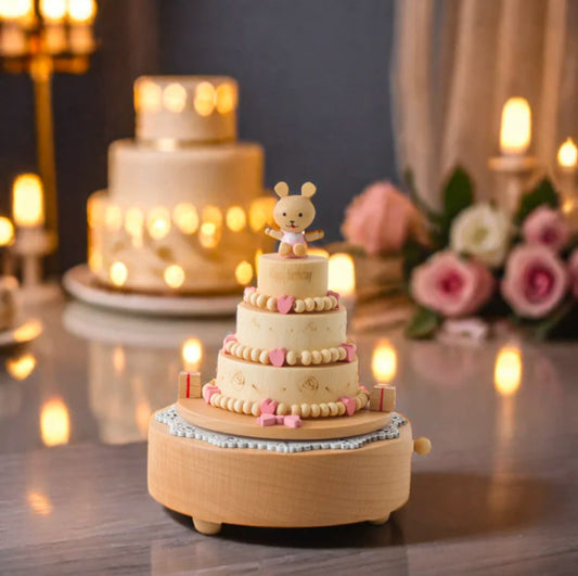 Wooden Birthday Music Box