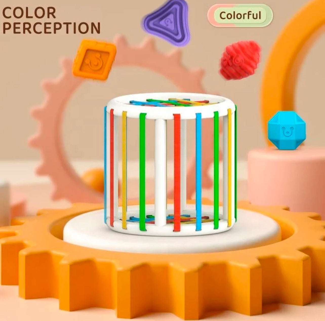 Montessori Colorful Shape Blocks