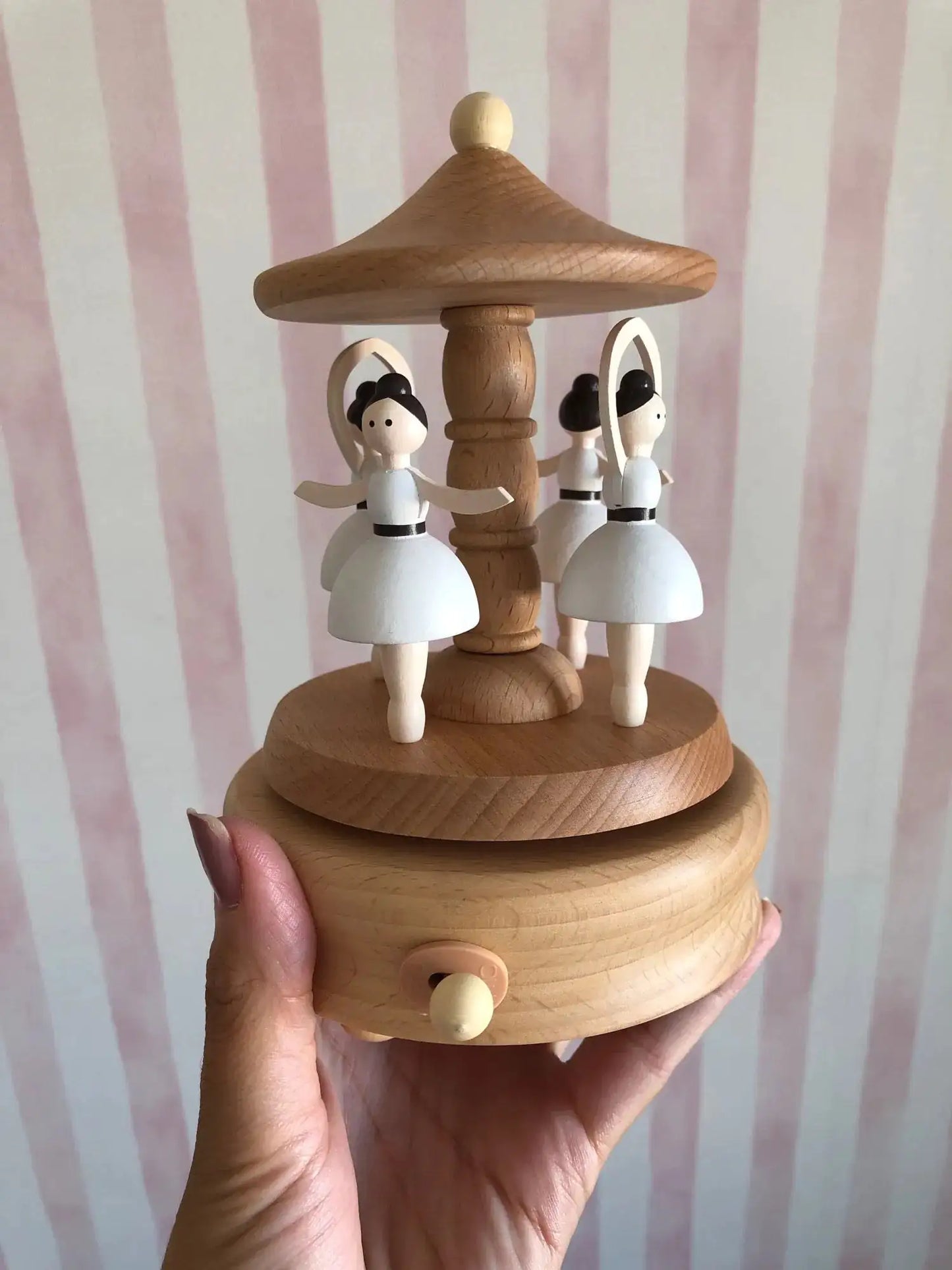 Wooden Ballerina Music Box