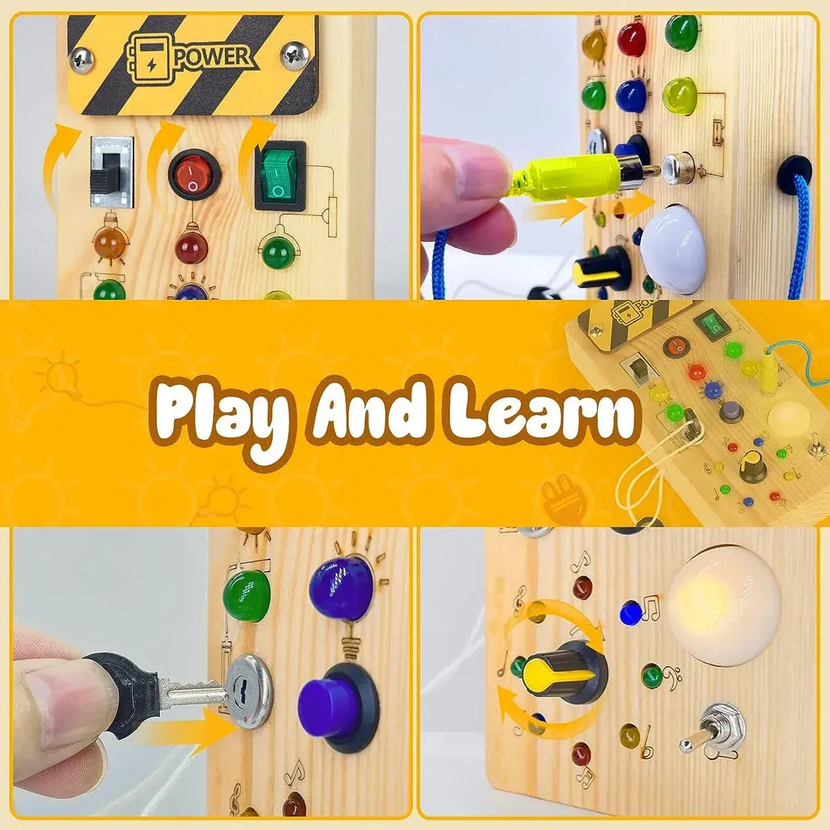 Montessori Busy Board Sensory Toy