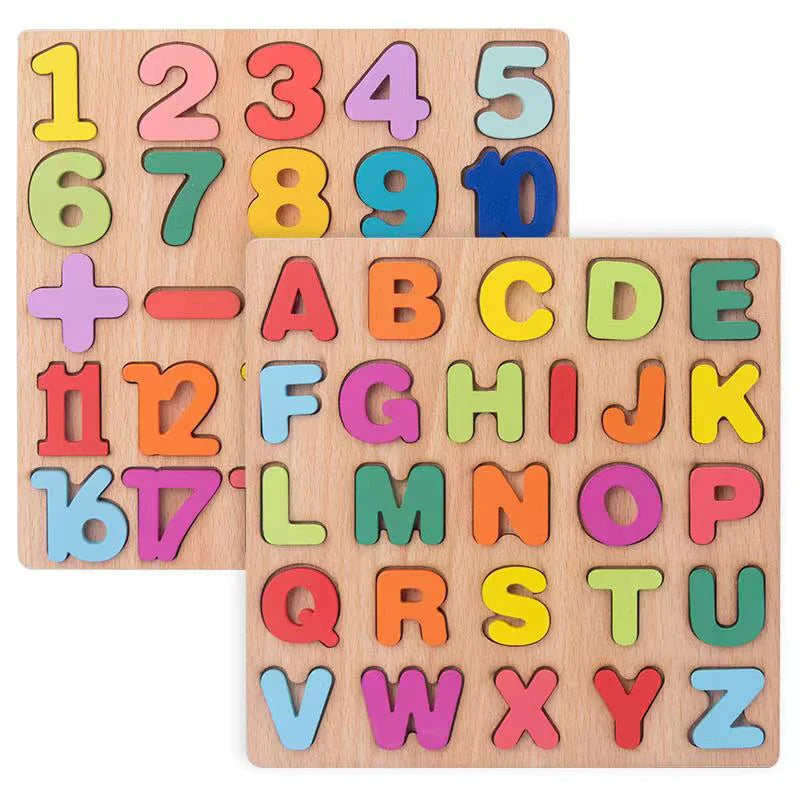 Montessori Alphabet and Number Building Blocks