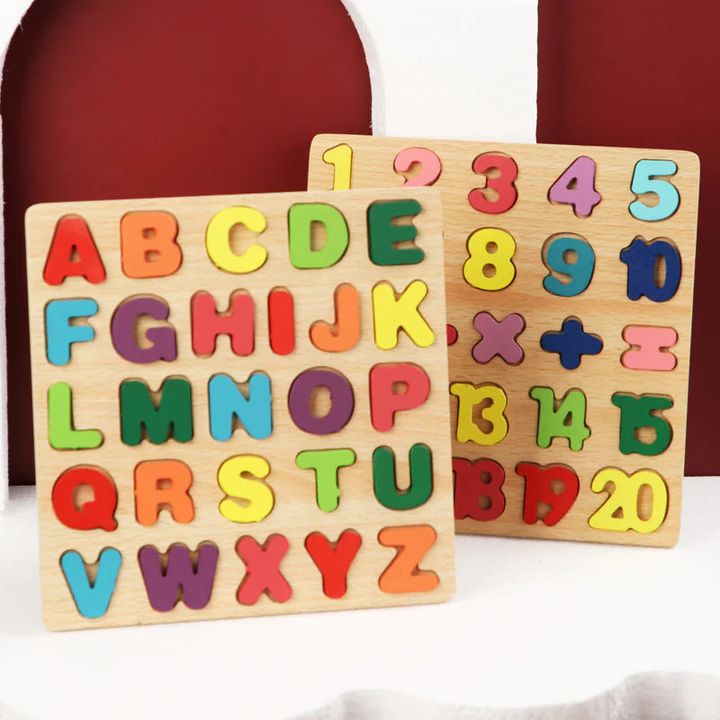 Montessori Alphabet and Number Building Blocks